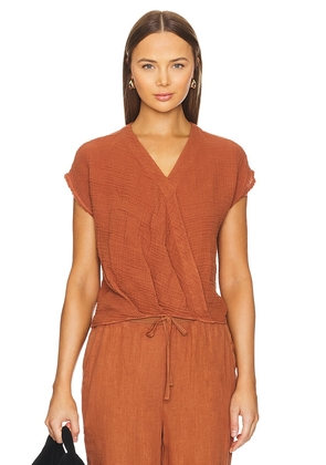 Michael Stars Evie Top in Brown. Size M, S, XS.