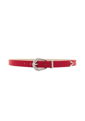 petit moments Slim Modern Rodeo Belt in Red. Size XS/S.