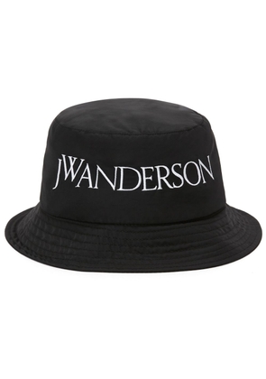 JW Anderson logo-embroidered bucket hat - Black