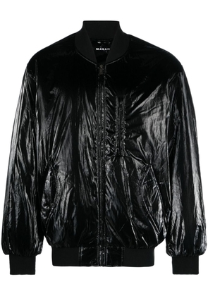 MARANT high shine-finish bomber jacket - Black