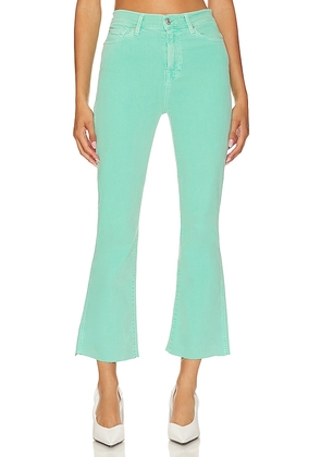 7 For All Mankind High Waisted Slim Kick in Mint. Size 29, 30.
