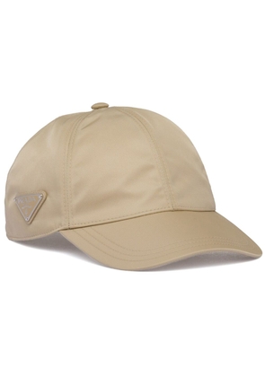 Prada Re-Nylon enamel-logo baseball cap - Neutrals
