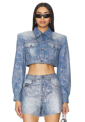 Versace Jeans Couture Denim Jacket in Blue. Size 38.