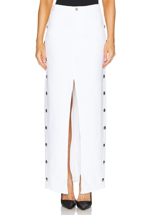 3x1 Elizabella Long Skirt in White. Size 25, 26, 27, 28, 29.