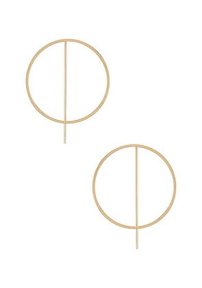 8 Other Reasons Lights Out Hoop Earrings in Metallic Gold.