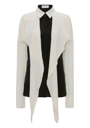 Victoria Beckham bow-detail silk blouse - Neutrals