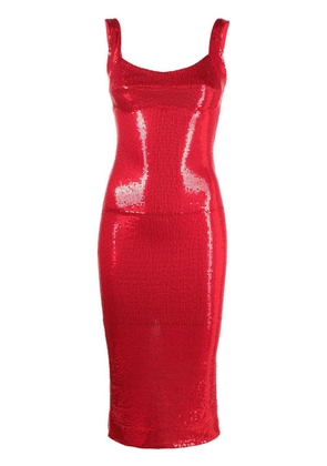 Atu Body Couture sequinned bodycon midi dress - Red
