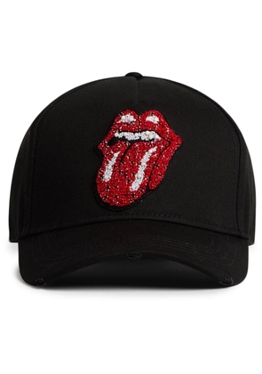 Dsquared2 motif-embellished cotton baseball cap - Black