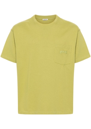 BODE embroidered-logo cotton T-shirt - Green