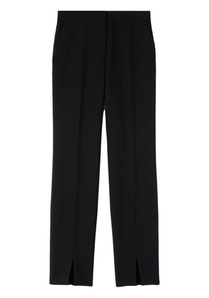 Jil Sander high-waist wool straight-leg trousers - Black