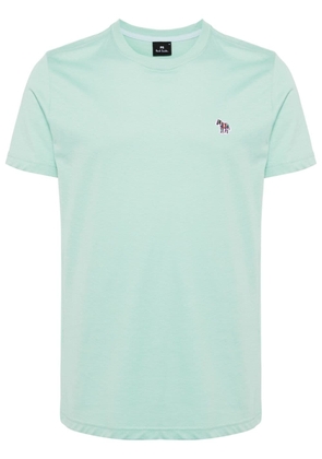 PS Paul Smith logo-embroidered organic cotton T-shirt - Green
