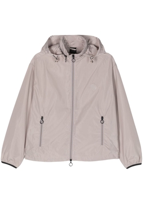 Armani Exchange concealed-hood windbreaker jacket - Neutrals