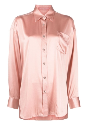 Ermanno Scervino long-sleeve silk shirt - Pink