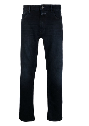 Closed logo-patch straight-leg jeans - Blue