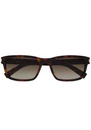 Saint Laurent Eyewear 662 rectangle-frame sunglasses - Brown