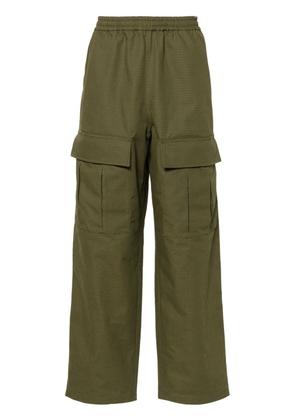 Acne Studios straight cotton cargo trousers - Green