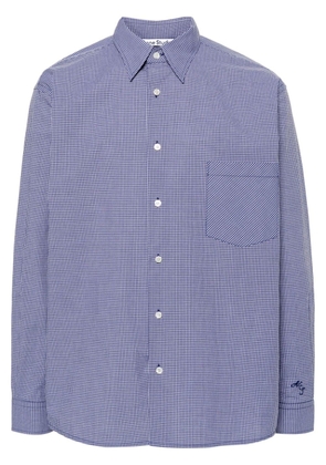 Acne Studios gingham button-down shirt - Blue