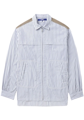Junya Watanabe MAN striped cotton shirt - White