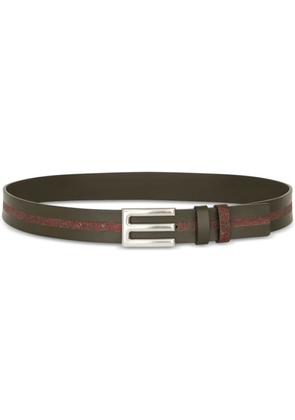 ETRO logo-plaque leather belt - Green