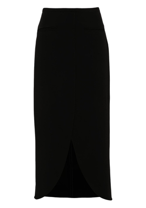 Courrèges Ellipse tailored maxi skirt - Black