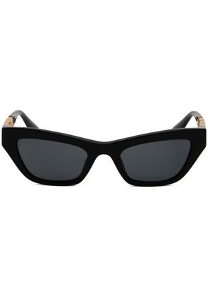 Versace Eyewear Greca-detail cat-eye sunglasses - Black