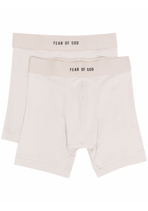 Fear Of God logo-waist cotton boxer briefs - Neutrals