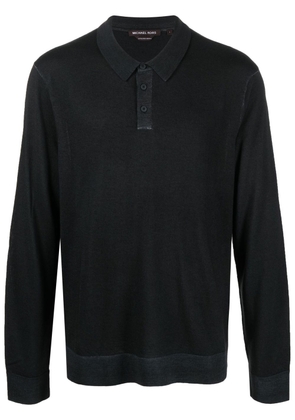 Michael Kors long-sleeve polo shirt - Black