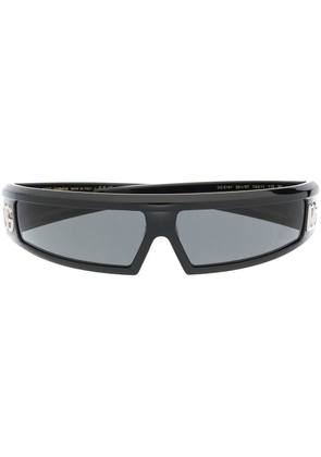 Dolce & Gabbana Eyewear logo-detail rectangle-frame sunglasses - Black