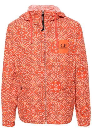 C.P. Company Inca-print hooded jacket - Orange