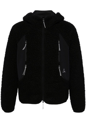 ROA sherpa fleece hooded jacket - Black