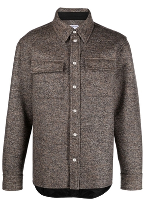 Bottega Veneta long-sleeve wool shirt - Brown