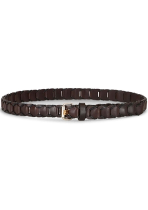 ETRO woven leather belt - Brown