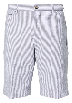 PT Torino striped seersucker deck shorts - Blue
