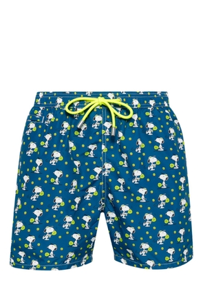 MC2 Saint Barth x Peanuts Snoopy-print swim shorts - Blue