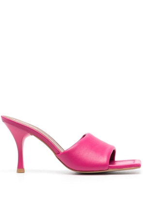 ALOHAS Puffy open-toe leather mules - Pink