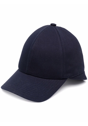 Courrèges embroidered-logo baseball cap - Blue