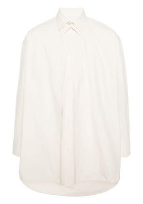 Jil Sander layered cotton shirt - Neutrals