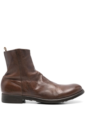 Officine Creative leather ankle boots - Brown