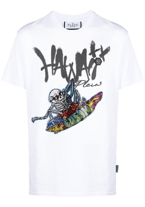 Philipp Plein Hawaii gem-print T-shirt - White