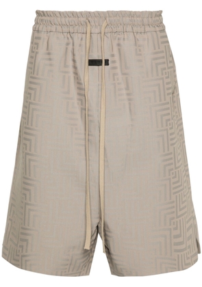 Fear Of God patterned-jacquard deck shorts - Neutrals