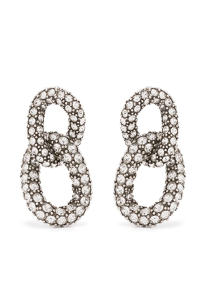 ISABEL MARANT loop-design dangle earrings - Silver