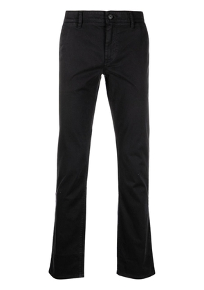 BOSS logo-patch slim-fit trousers - Black