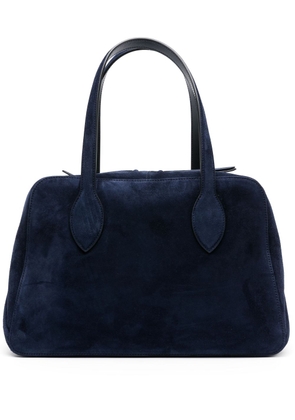 KHAITE medium Maeve suede shoulder bag - Blue
