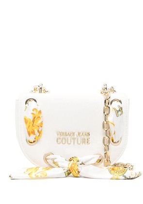 Versace Jeans Couture Barocco-print scarf shoulder bag - White