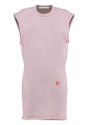 Alexander Wang logo-appliquéd cotton minidress - Pink