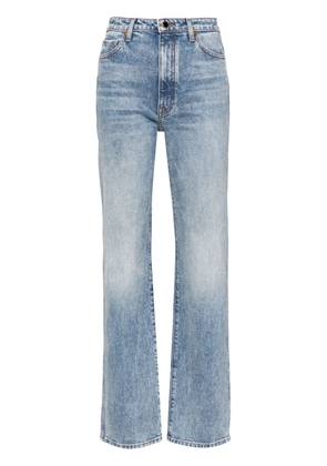 KHAITE mid-rise straight-leg jeans - Blue