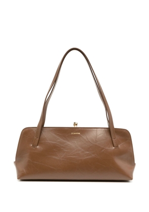 Jil Sander small Goji leather shoulder bag - Brown