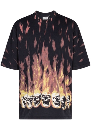 Supreme x MM6 Maison Margiela flame-print T-shirt - Black