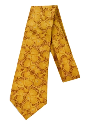 CHANEL Pre-Owned 1990-2000s graphic-print silk tie - Yellow