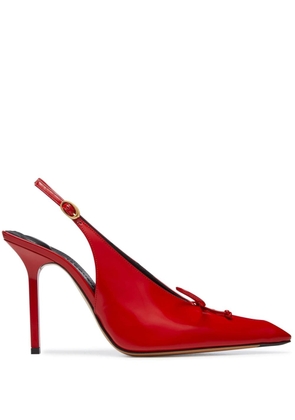Jacquemus Abra 100mm slingback sandals - Red